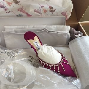 Jimmy Choo Tatie Crystal Mules